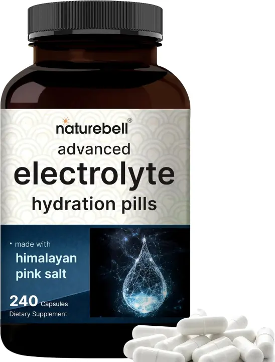 Advanced Electrolyte Capsules — 240 Salt Pills for Hydration & Fasting